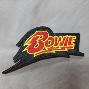 Iconic David Bowie embroidered iron on patch - Ziggy Stardust Lightning design